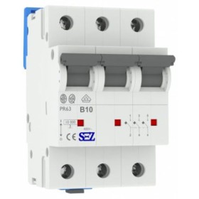 Трехполюсный автомат SEZ 63 B 10А 3P (PR63B10А)