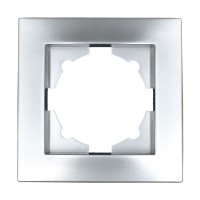 Рамка ELBI VEGA Silverline сірий металік 1-на (510-011000-271)