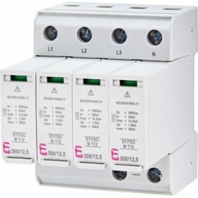 Ограничитель перенапряжения Eti ETITEC M T12 300/7 4+0 4p TNC-S (2440506)