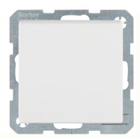 Розетка Berker S.1/Bx 47511909 із заземленням та з кришкою (матова полярна білизна)