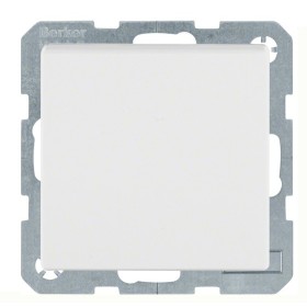 Розетка Berker S.1/B.x 47511909 с заземлением и с крышкой (матовая полярная белизна)