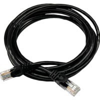 Патч-корд GEAR cat.5e UTP CU 24AWG 3м чорний (GPC-UTPCURJ45-3B)