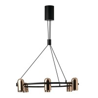 Люстра Azzardo AZ5731 Vivi GU10 8x40W IP20 золотая