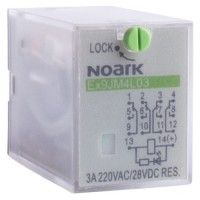 Электромеханическое реле NOARK Ex9JM4L03 3А 220В AC 4 контакта (110325)