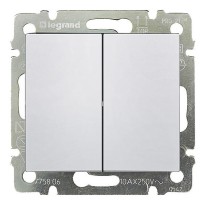 Механизм проходного 2-кл. выключателя Valena белый