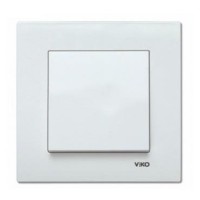 Вимикач 1-клавішний білий VIKO Karre