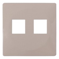 Панель двойной розетки E.Next e.lux.16121L.pn.ivory RJ12+RJ45 слоновая кость (ins0040030)