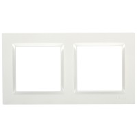 Рамка двойная горизонтальная Simon 10 белая