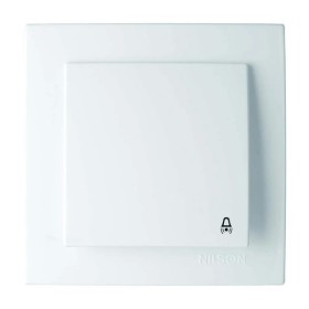 Вимикач Nilson Moda білий 2кл кнопка дзвінка ( 21112005 )