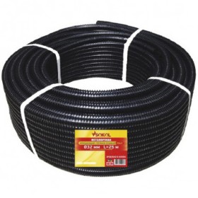 Ізольований металорукав Sokol Ø32 чорний з протяжкою 25м (2.2.3.68684)