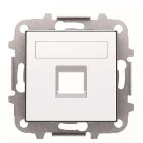 Центральная плата ABB Sky 8518.1 BL с суппортом (белая)