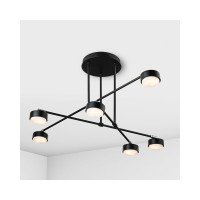 Люстра стельова Imperium Light 463692.05.05 Reflectors GX53 6x60W IP20 Чорна