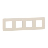 Четырехместная рамка Schneider Electric Unica Studio Color NU280844 бежевая