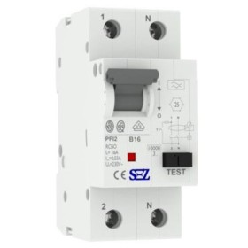 Пристрій захисного відключення (диференціальне реле) SEZ PFB2 16/0,03 1Р+N (PFB2_16/0.03)