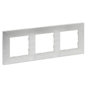 Рамка 3-постовая Legrand Niloe Step фактурный алюминий (863893)
