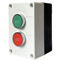 Двухместный пост управления Promfactor FP4-BOX2W34 с металлическими кнопками "START-STOP"