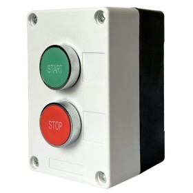 Двомісний пост керування Promfactor FP4-BOX2W34 з металевими кнопками "START-STOP"