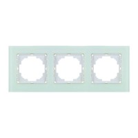 Рамка Nilson Alegra скло біле 3-на ( 25WH0093 )