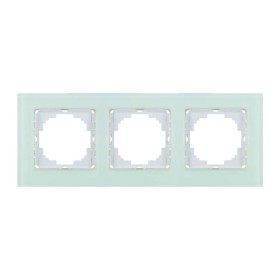 Рамка Nilson Alegra скло біле 3-на ( 25WH0093 )