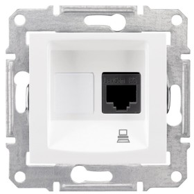 Комп'ютерна розетка Schneider Electric Sedna SDN4900121 (біла)