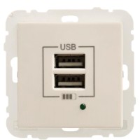 Розетка Logus 45439 TMF USB Charger type «A» 2А (бежевый)