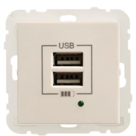 Розетка Logus 45439 TMF USB Charger type «A» 2А (бежевый)