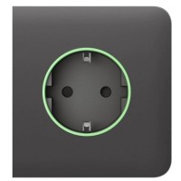 Центральна панель розумної розетки Ajax 60000.163.GR SideCover Smart для OutletCore сіра (38808)