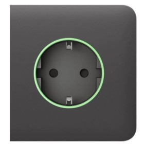 Центральная панель умной розетки Ajax 60000.163.GR SideCover Smart для OutletCore серая (38808)