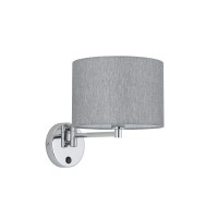 Бра, настінний світильник Nowodvorski 11788 Hotel Mood E14 1x10W IP20 сірий