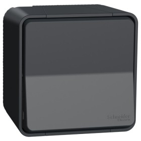 Накладний 1-клавішний вимикач Schneider Electric MUR35021 IP55 (чорний)