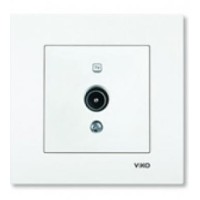 Розетка концевая TV белая Karre