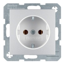 Розетка алюміній, 16А/250В Berker B.3/B.7