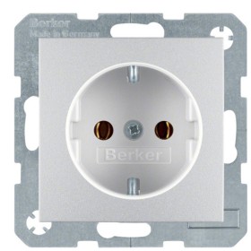Розетка алюминий, 16А/250В Berker B.3/B.7