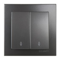 Вимикач Nilson Touran антрацит 2кл прохідний ( 24161009 )