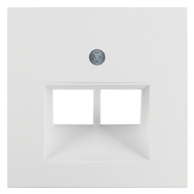 Накладка для розетки UAE/E-DAT, полярная белизна Berker S.1