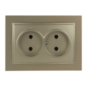 Розетка Nilson Thor золото 2-на без заземлення ( 27151024 )