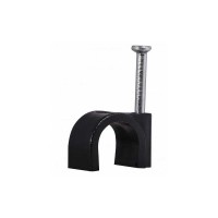 Скоба кабельная 16мм круглая черная СКИМ ( С1212007 )