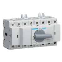 Перемикач Hager HIM408 I-0-II 80А 400/690В 4P 8м