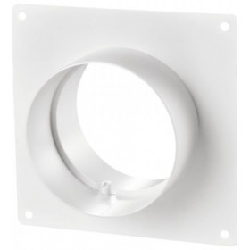 З'єднувач із настінною пластиною Vents D100 для круглих повітроводів