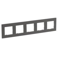 Рамка 5-постовая Legrand Niloe Step сталь (863495)