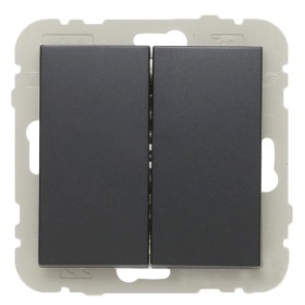 Двоклавішний вимикач Logus 21061 TIS 10АХ 250В (сірий)