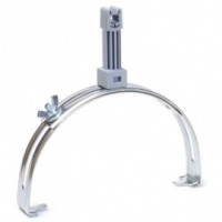 Коньковий напівкруглий тримач прута блискавкозахисту DKC ND2204 (з пластиком)