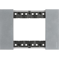 Рамка на 3 модулі Bticino Living Now KA4803NW (італійський стандарт) місяць