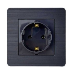 Розетка Nilson Selene антрацит 1-на з заземленням ( 23362517 )