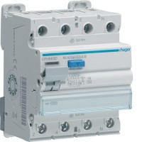 Пристрій захисного відлючення Hager CPH663D 4P 10кА 63A 300мА A-Hi S