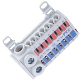 Клема FTG KVK KS 741RN (вхід: 2х25мм², 2х16мм², виходи: 14х4мм²)