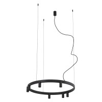 Люстра Nowodvorski 12285 Fourty Round GU10 R35+LED 7+6x10W+9W 3000K 710Lm IP20 черная