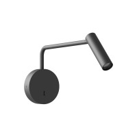 Бра, настенный светильник Kloodi WA-RIDIK 250 3K BK LED 1x3W 130Lm IP20 черный