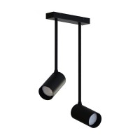 Світильник поворотний, спот Nowodvorski 7730 Mono Long GU10 2x10W IP20 чорний