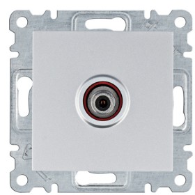 SAT розетка Hager WL3232 Lumina (срібляста)